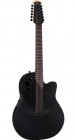 Гитара 12-струнная электроакустическая OVATION 2058TX-5 Elite T Deep Contour Cutaway 12-string Black Textured